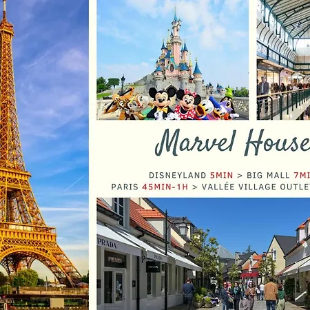 Marvel House - Disneyland 5Min, Private Parking, Terrace Magny-le-Hongre Buitenkant foto